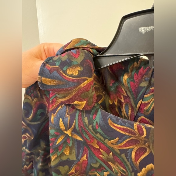 Kasper vintage midi skirt and blouse set women size 18 - Picture 5 of 14